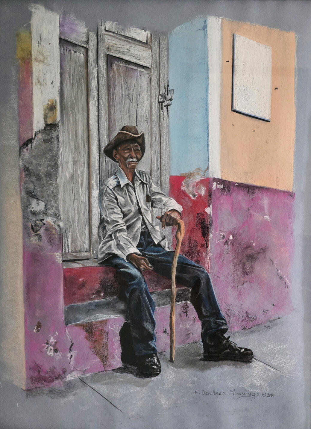 "Pablo", 17" x 22". Soft Pastel. SOLD