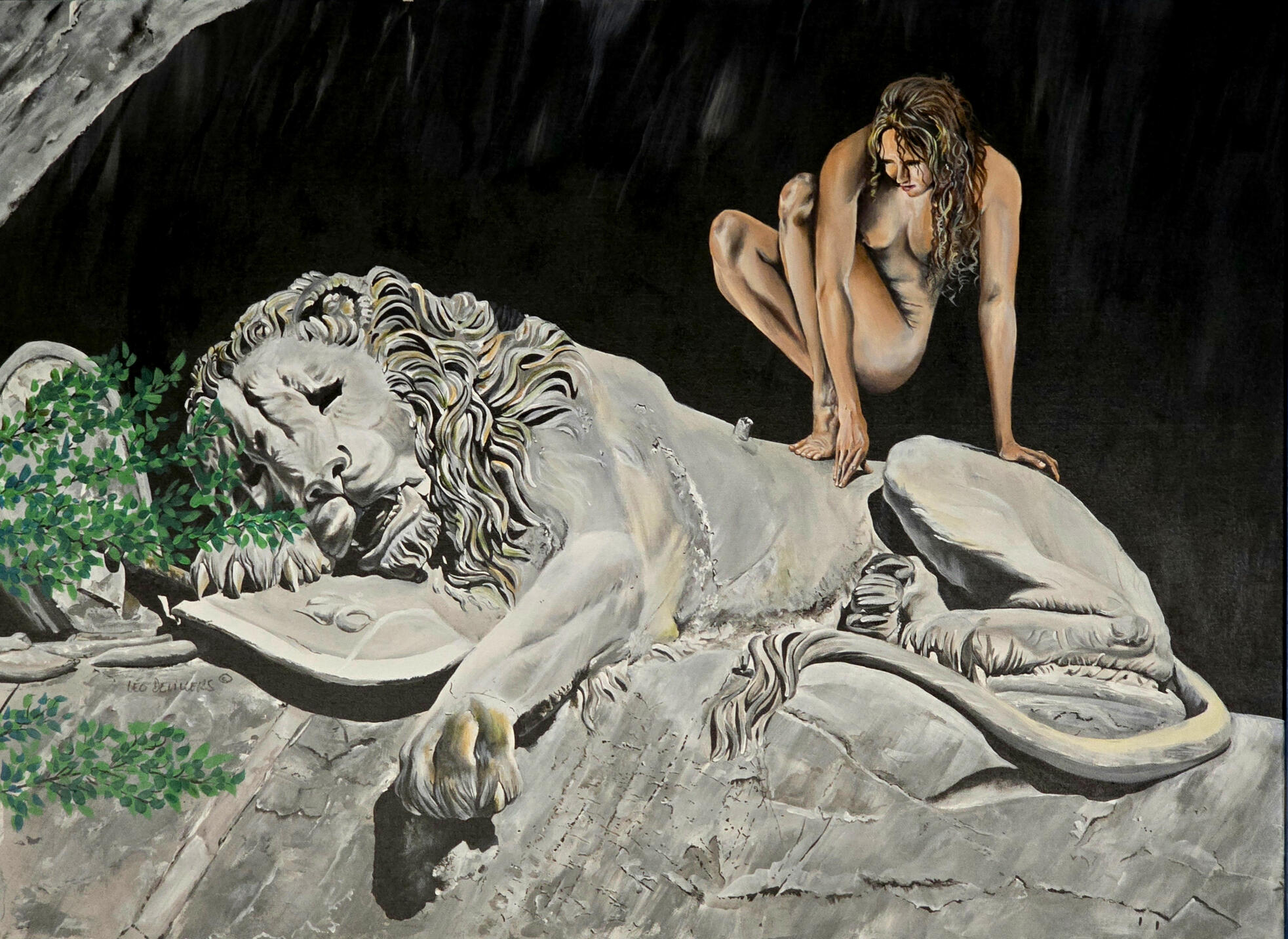 &quot;Empathy&quot;, 30&quot; x 40&quot;. Acrylic on canvas. $2900