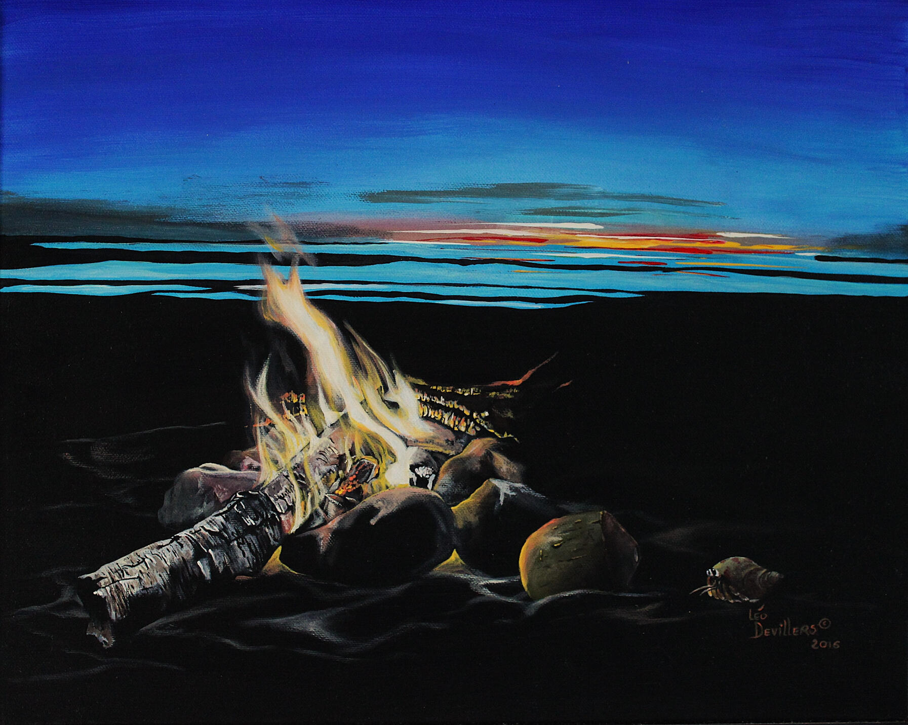 &quot;Leftovers&quot;, 16&quot; x 20&quot; . Acrylic on canvas. $1000