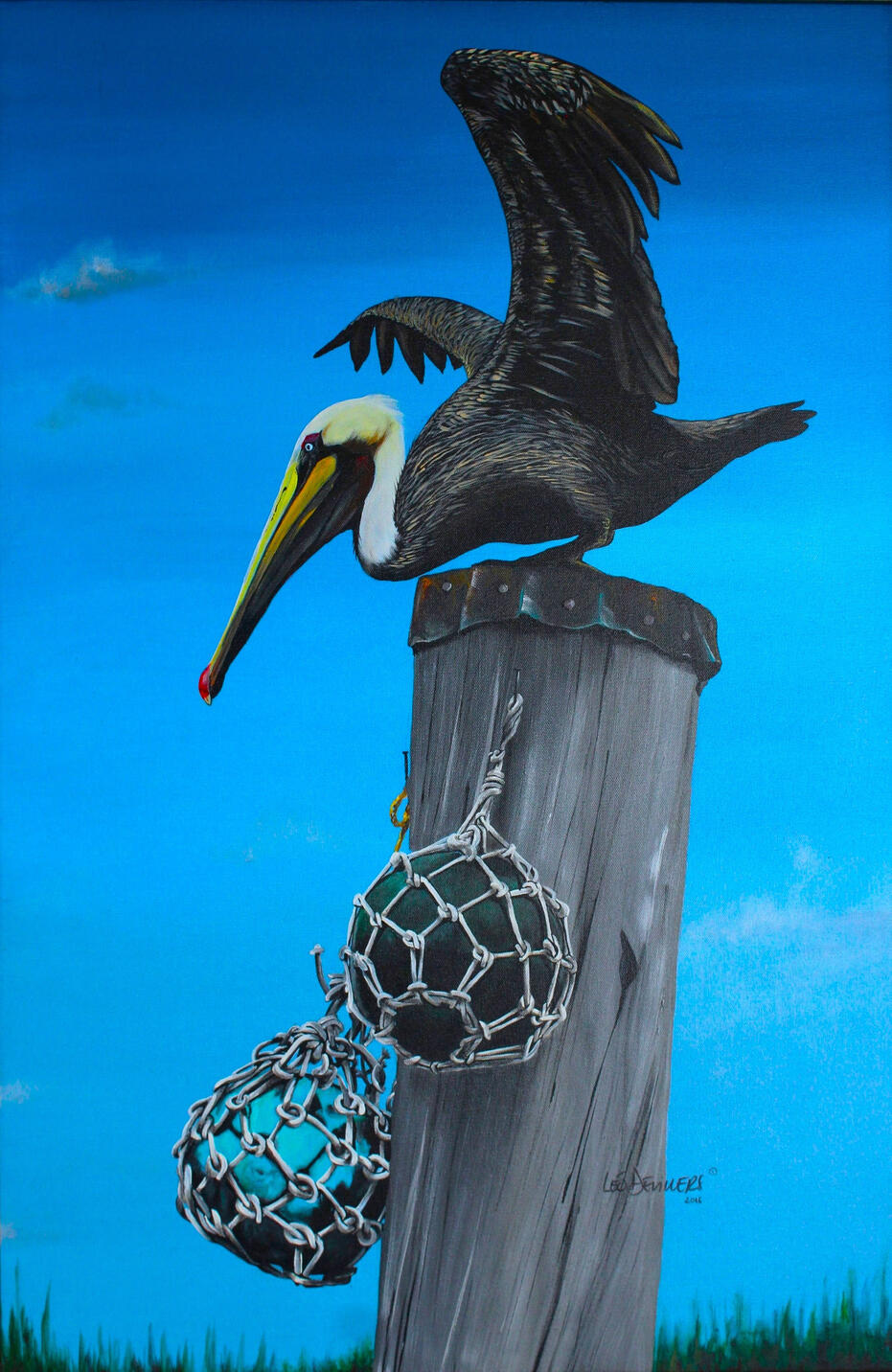 &quot;Ready for Take-off&quot;, 24&quot; x 36&quot;. Acrylic on canvas. $2000